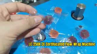 CE-zertifizierte horizontale Schlauchbeutelmaschine LC-250X für Gummibärchen/QQ-Bonbons/QQ-Gummi-/Zaubonbons