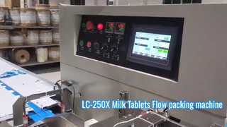 CE-zertifizierte LC-250X Daunenpapier-Horizontalverpackungsmaschine für Milchtabletten und Kaugummi (Rückseite)