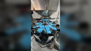 Automatische rotierende vorgefertigte Beutelverpackungsmaschine für 300 g Alaungranulat