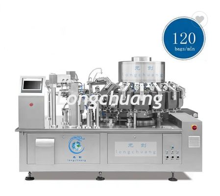 Maschine zur Verpackung von Kaffeepulver mit Reißverschluss